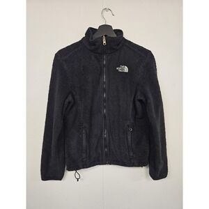 The North Face Jacket Mens Medium Black Fleece Full Zip Thermal Outdoor Hiking